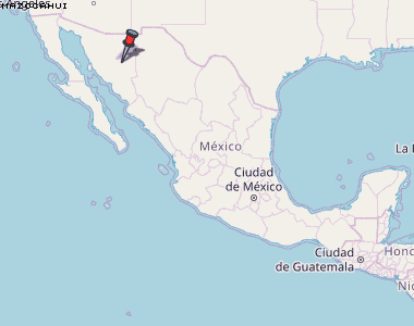 Mazocahui Karte Mexiko