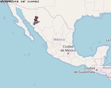 Guadalupe de Juarez Karte Mexiko