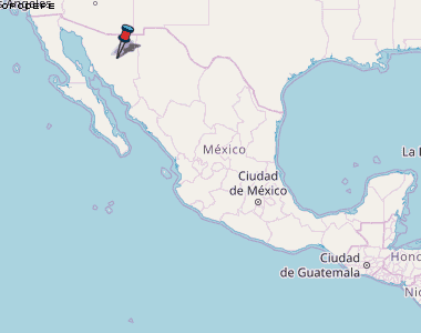 Opodepe Karte Mexiko