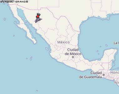 Suaqui Grande Karte Mexiko