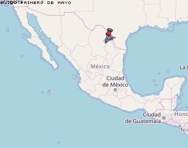 Ejido Primero de Mayo Karte Mexiko