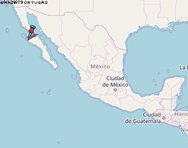 Bahia Tortugas Karte Mexiko