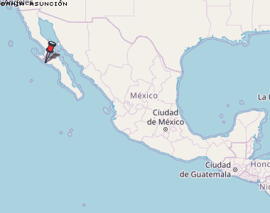 Bahía Asunción Karte Mexiko