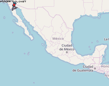 Punta Colonet Karte Mexiko