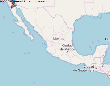 Benito García (El Zorrillo) Karte Mexiko