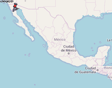 Camalú Karte Mexiko