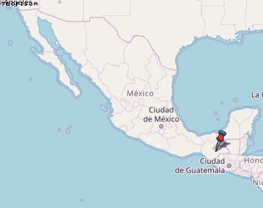 Teopisca Karte Mexiko