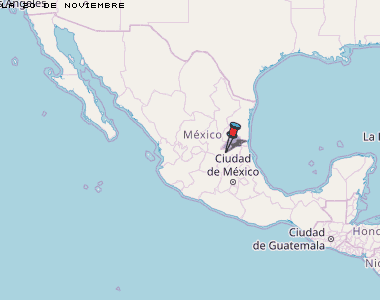 La 20 de Noviembre Karte Mexiko