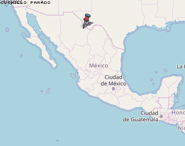 Cuchillo Parado Karte Mexiko