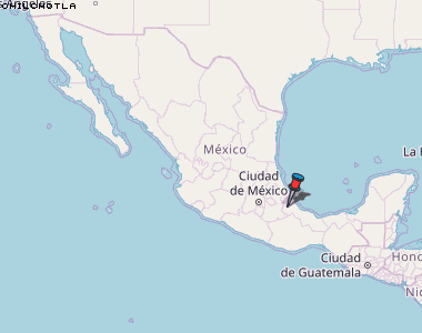 Chilchotla Karte Mexiko