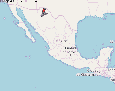 Francisco I. Madero Karte Mexiko