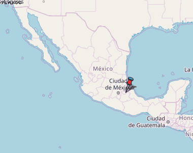 Tlaxco Karte Mexiko