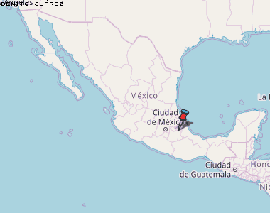 Benito Juárez Karte Mexiko