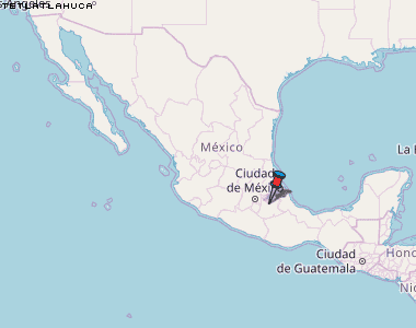 Tetlatlahuca Karte Mexiko