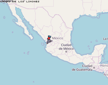 Campo de Los Limones Karte Mexiko