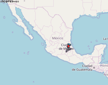 Jilotzingo Karte Mexiko