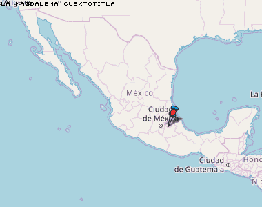 La Magdalena Cuextotitla Karte Mexiko