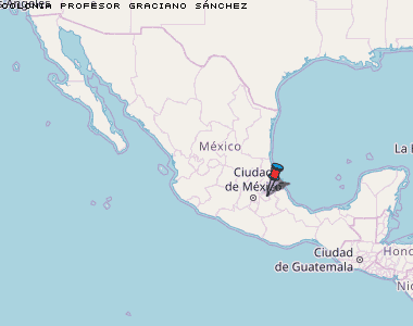 Colonia Profesor Graciano Sánchez Karte Mexiko