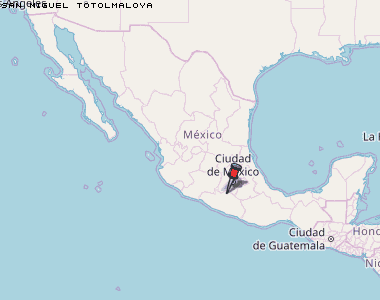 San Miguel Totolmaloya Karte Mexiko