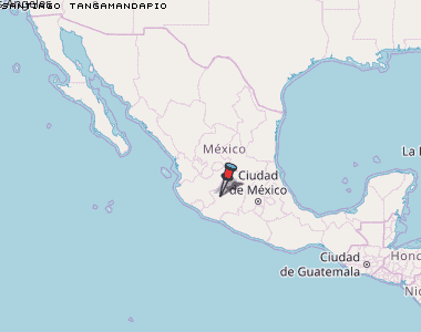 Santiago Tangamandapio Karte Mexiko