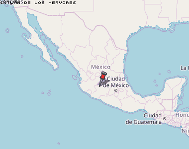 Ixtlán de los Hervores Karte Mexiko