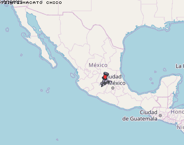 Tzintzimacato Chico Karte Mexiko