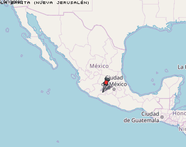 La Ermita (Nueva Jerusalén) Karte Mexiko