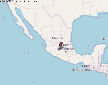 Caurio de Guadalupe Karte Mexiko