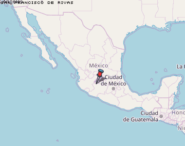 San Francisco de Rivas Karte Mexiko
