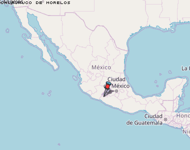 Churumuco de Morelos Karte Mexiko