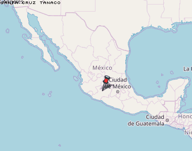 Santa Cruz Tanaco Karte Mexiko