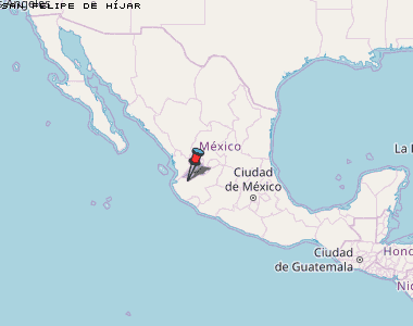 San Felipe de Híjar Karte Mexiko