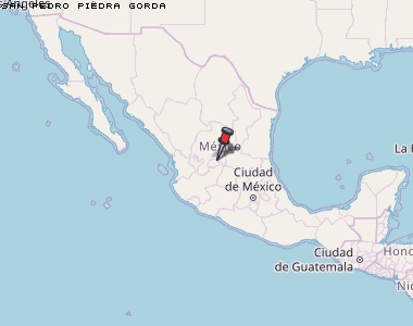 San Pedro Piedra Gorda Karte Mexiko