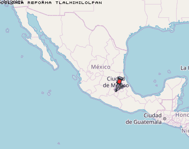 Colonia Reforma Tlalmimilolpan Karte Mexiko