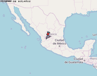 Tuxpan de Bolaños Karte Mexiko