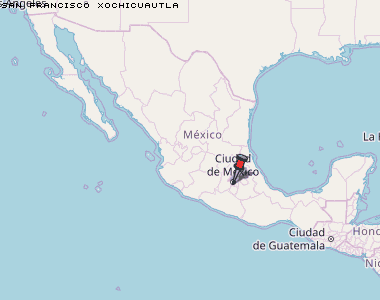 San Francisco Xochicuautla Karte Mexiko