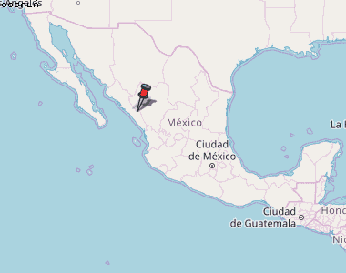 Cosalá Karte Mexiko