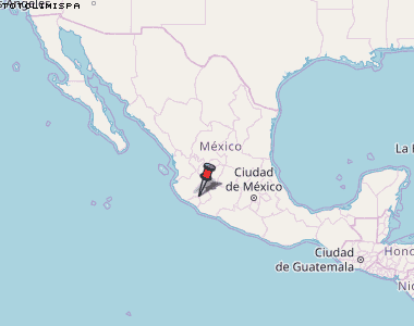 Totolimispa Karte Mexiko
