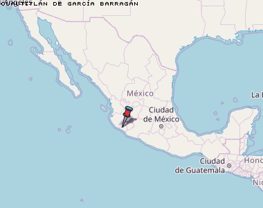 Cuautitlán de García Barragán Karte Mexiko