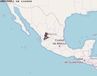 San Luis de Lozada Karte Mexiko