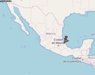 Espinal Karte Mexiko