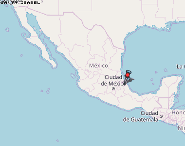 Santa Isabel Karte Mexiko