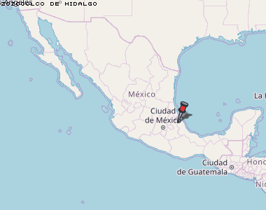 Zozocolco de Hidalgo Karte Mexiko
