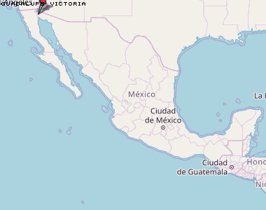 Guadalupe Victoria Karte Mexiko