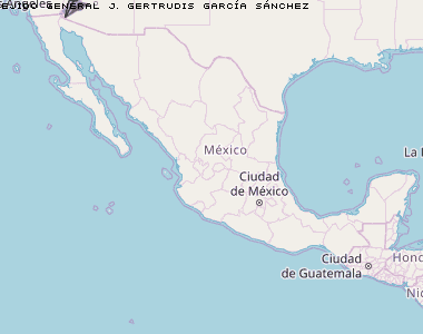 Ejido General J. Gertrudis García Sánchez Karte Mexiko