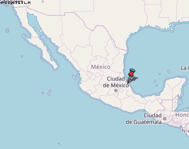 Acontitla Karte Mexiko