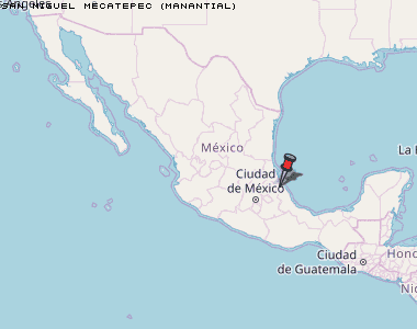 San Miguel Mecatepec (Manantial) Karte Mexiko