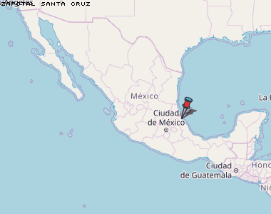 Zapotal Santa Cruz Karte Mexiko