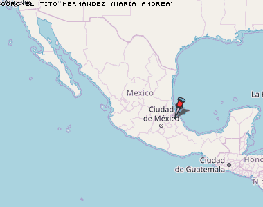 Coronel Tito Hernandez (Maria Andrea) Karte Mexiko