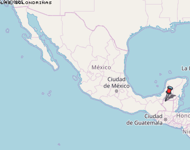 Las Golondrinas Karte Mexiko